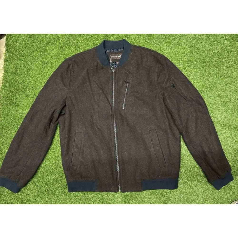 Mens Michael Kors Zip Up Bomber Jacket Sz Large